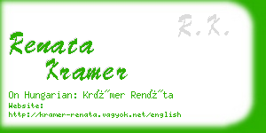 renata kramer business card